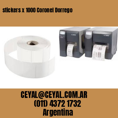 stickers x 1000 Coronel Dorrego