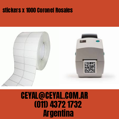 stickers x 1000 Coronel Rosales