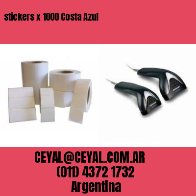 stickers x 1000 Costa Azul