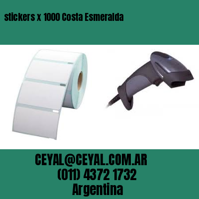 stickers x 1000 Costa Esmeralda