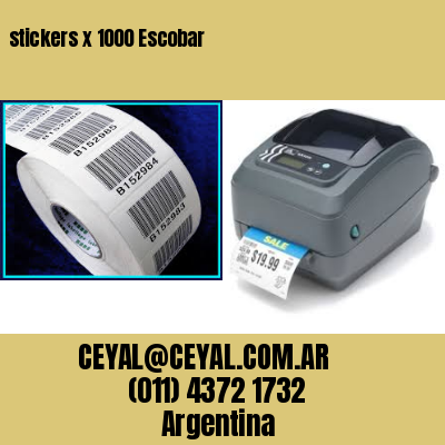 stickers x 1000 Escobar