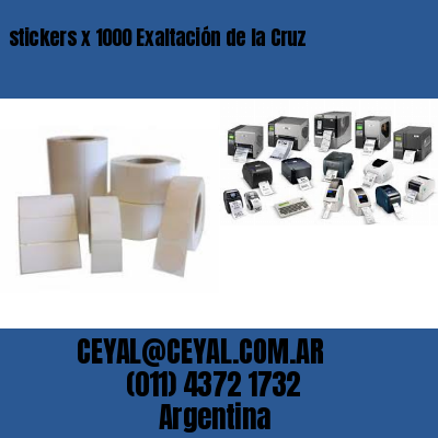 stickers x 1000 Exaltación de la Cruz