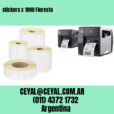 stickers x 1000 Floresta