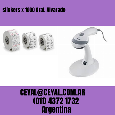 stickers x 1000 Gral. Alvarado