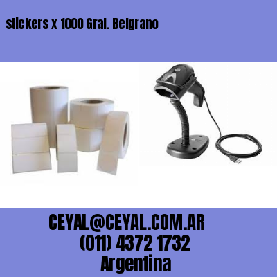 stickers x 1000 Gral. Belgrano