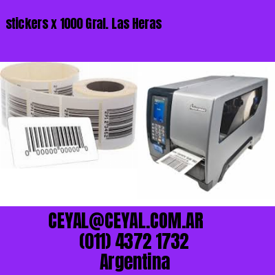 stickers x 1000 Gral. Las Heras