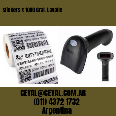 stickers x 1000 Gral. Lavalle