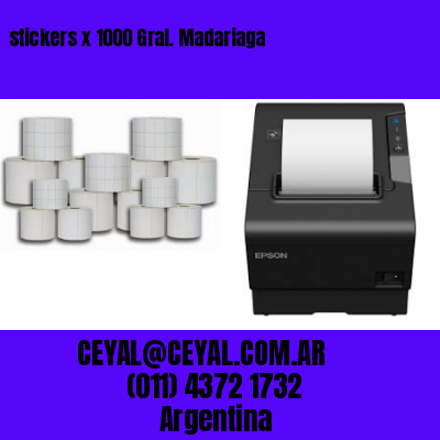 stickers x 1000 Gral. Madariaga