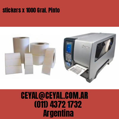 stickers x 1000 Gral. Pinto