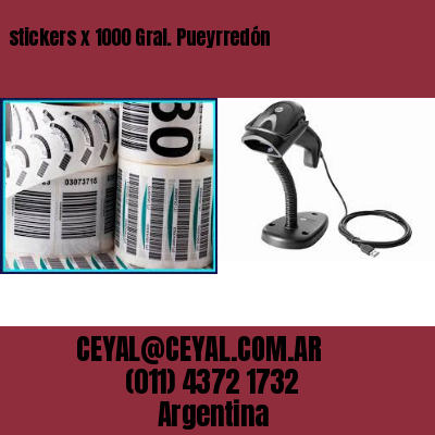 stickers x 1000 Gral. Pueyrredón