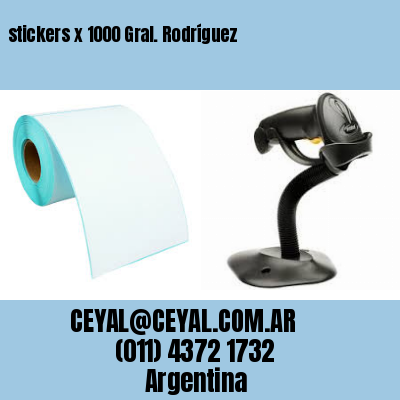 stickers x 1000 Gral. Rodríguez