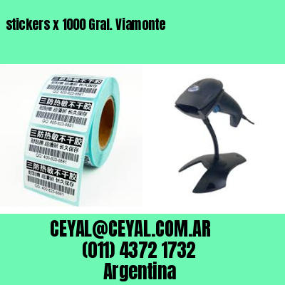 stickers x 1000 Gral. Viamonte