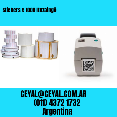 stickers x 1000 Ituzaingó