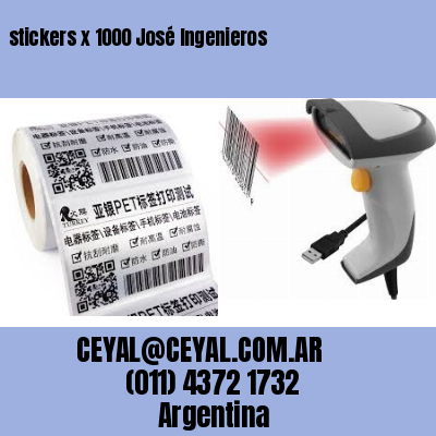 stickers x 1000 José Ingenieros