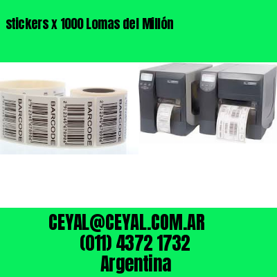 stickers x 1000 Lomas del Millón