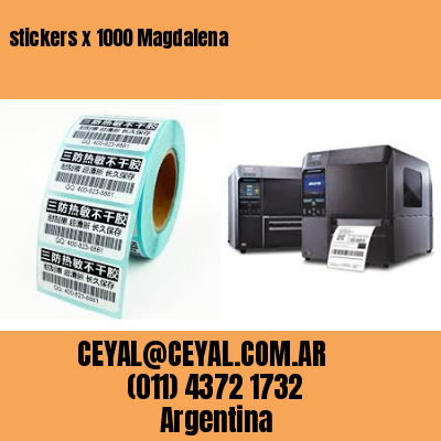 stickers x 1000 Magdalena