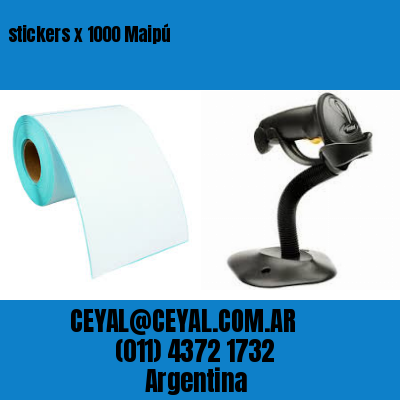 stickers x 1000 Maipú