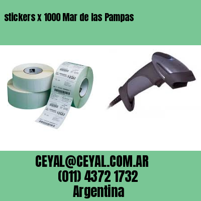 stickers x 1000 Mar de las Pampas