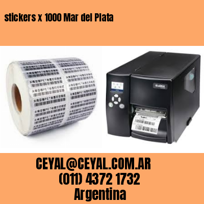 stickers x 1000 Mar del Plata