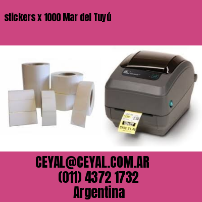 stickers x 1000 Mar del Tuyú