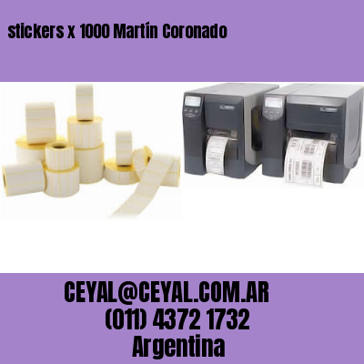 stickers x 1000 Martín Coronado