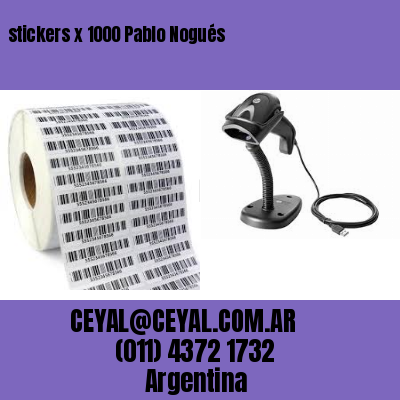 stickers x 1000 Pablo Nogués