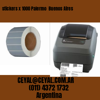 stickers x 1000 Palermo  Buenos Aires