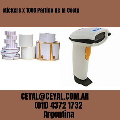 stickers x 1000 Partido de la Costa