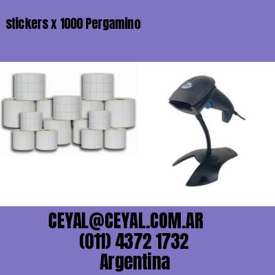 stickers x 1000 Pergamino