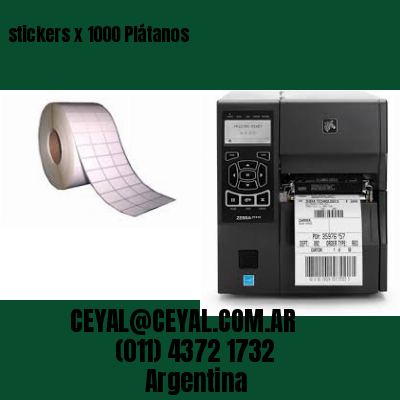 stickers x 1000 Plátanos