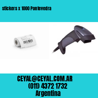 stickers x 1000 Pontevedra