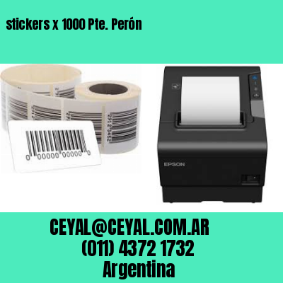 stickers x 1000 Pte. Perón