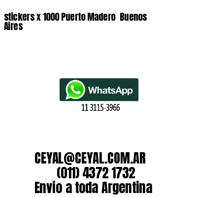 stickers x 1000 Puerto Madero  Buenos Aires