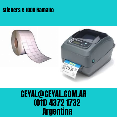 stickers x 1000 Ramallo