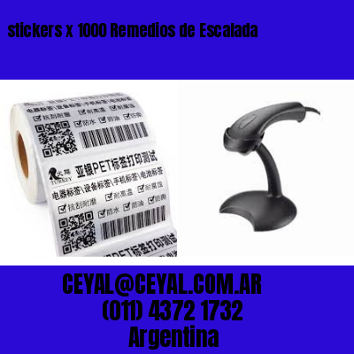 stickers x 1000 Remedios de Escalada