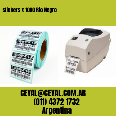 stickers x 1000 Rio Negro