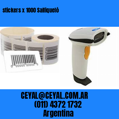 stickers x 1000 Salliqueló