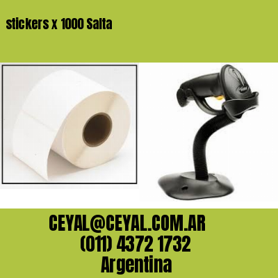 stickers x 1000 Salta