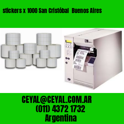 stickers x 1000 San Cristóbal  Buenos Aires