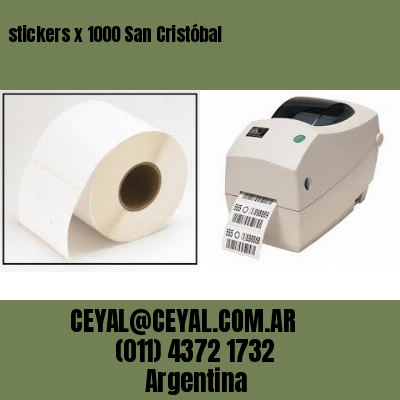 stickers x 1000 San Cristóbal