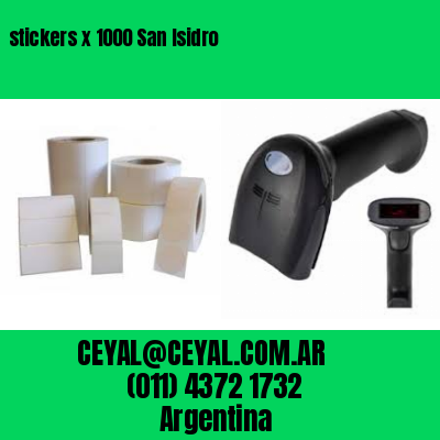 stickers x 1000 San Isidro