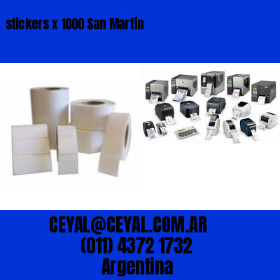 stickers x 1000 San Martín