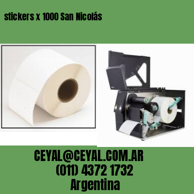 stickers x 1000 San Nicolás