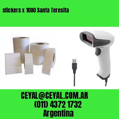 stickers x 1000 Santa Teresita