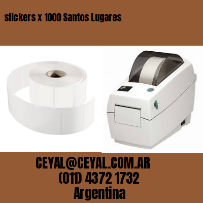 stickers x 1000 Santos Lugares