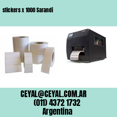 stickers x 1000 Sarandí