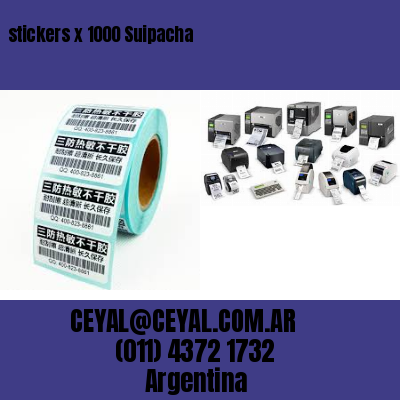 stickers x 1000 Suipacha