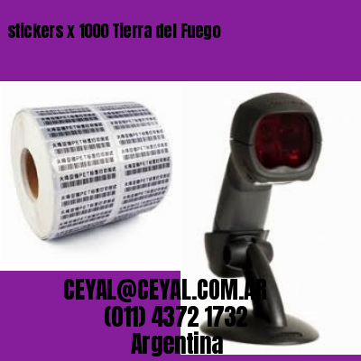 stickers x 1000 Tierra del Fuego