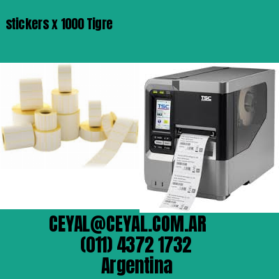 stickers x 1000 Tigre