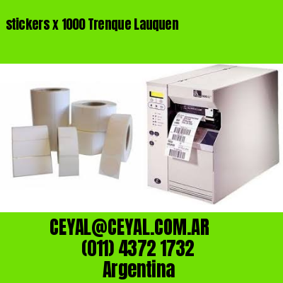 stickers x 1000 Trenque Lauquen